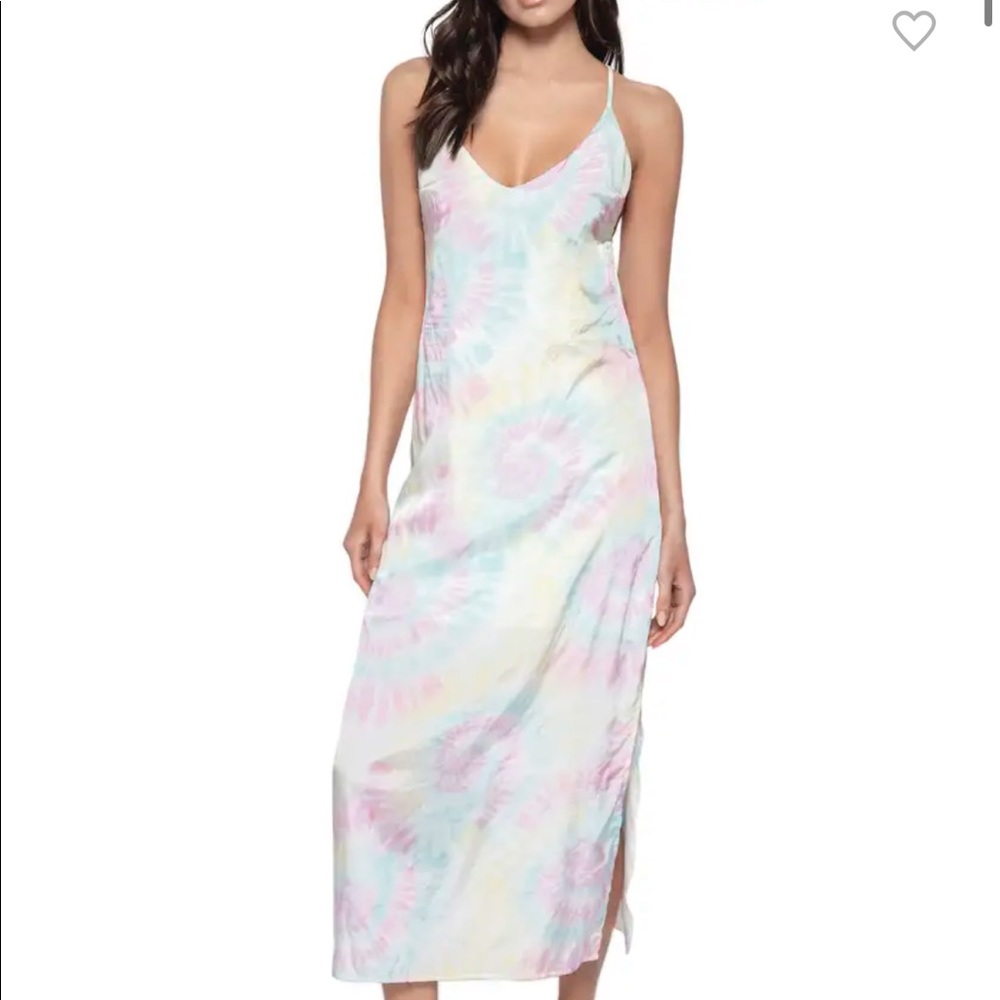 PQ Swim Ella Tie-Dye Coverup Slip Dress